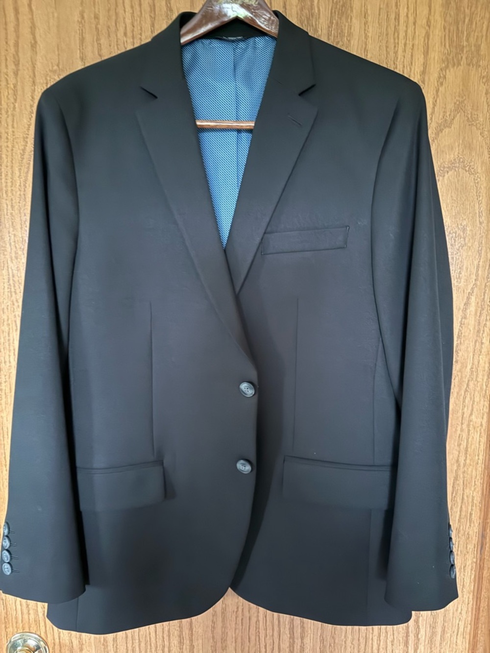 Haggar Men's Two-Button Black Sport Coat 42S